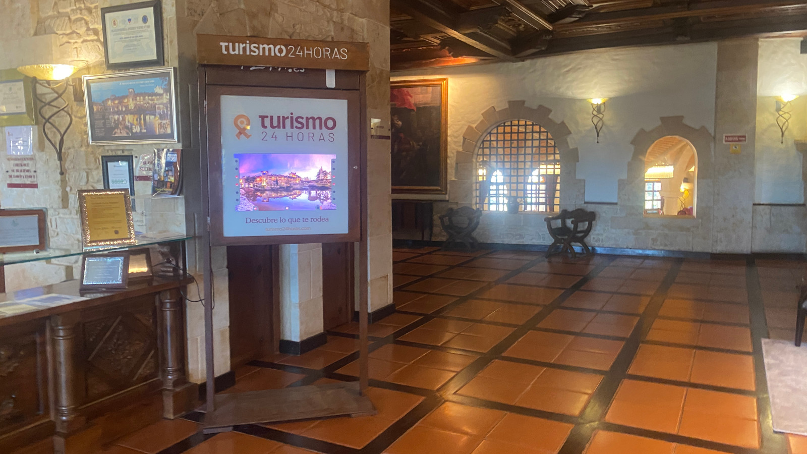 Instalación Turismo24horas en Hotel Abadía de los Templarios, La Alberca